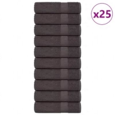 vidaXL Sprchové osušky FROGN 25 ks antracitové 70x140 cm 360 g/m²