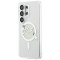 Puzdro Karl Lagerfeld IML KC Script MagSafe pre Samsung Galaxy S26 Ultra transparentné