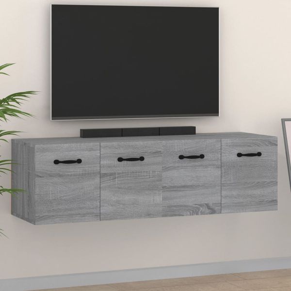 vidaXL Nástenné skrinky 2 ks sivé sonoma 80x35x36,5cm spracované drevo