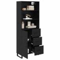 vidaXL Highboard 2 ks Čierny dub 69,5 x 34 x 180 cm
