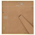 vidaXL Fotorámiky na stenu alebo stôl 5 ks zlaté 20x20 cm MDF