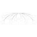 vidaXL Vianočná Hviezda 432 LED Viacfarebný 182 x 58 cm PVC