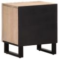 vidaXL Nočný stolík 40x34x46 cm masívne bielené mangovníkové drevo
