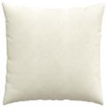 vidaXL Vankúše na pohovku 2 pcs Krémová 80 x 80 cm Kordúrová tkanina