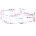 vidaXL Box Spring Posteľ s matracmi Tmavo zelená 200x210 cm Zamat