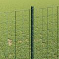 vidaXL Euro oplotenie s pilierom 10 x 1 m PVC potiahnutá oceľ Zelená