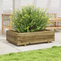 vidaXL Záhradný kvetináč 90x60x26,5 cm impregnovaná borovica