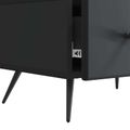vidaXL TV skrinka Čierna 147 x 34,5 x 30 cm Kompozitné drevo