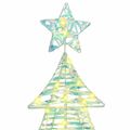 vidaXL Vianočný stromček 120 LED Teplá biela 120,5 cm PET