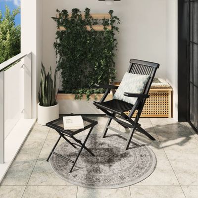 vidaXL Koberec ARBIZU, do interiéru aj exteriéru, vintage Ø 120 cm