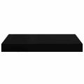 vidaXL Plávajúce nástenné police 2 ks, čierne 40x23,5x3,8 cm, MDF