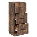 vidaXL Zásuvkový kabinet 33 x 34,5 x 87 cm Kompozitné drevo Dymový dub