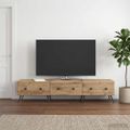 vidaXL TV skrinka 147 x 34,5 x 30 cm Dub artisan Kompozitné drevo