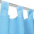 vidaXL Mikrosaténový záves so slučkami, 2 ks, 140x175 cm, tyrkysový