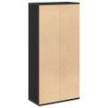 vidaXL Knižnica 7 úrovní 50 x 25 x 102 cm Čierny dub