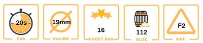 Panta Archimedes, 16 rán, F2, Kompaktný ohňostroj Panta Archimedes, 16 ran, F2, Kompaktní ohňostroj