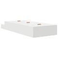 vidaXL Rám postele s úložným prostorem Biela 75 cm Kompozitné drevo