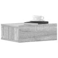 vidaXL Nástenné nočné stolíky 2 ks sivé sonoma 40x30x15cm sprac. drevo