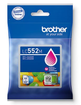 Brother LC-552M - atrament purpurový