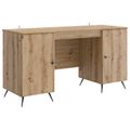 vidaXL Stôl Dub artisan 142,5 x 50 x 75 cm Kompozitné drevo