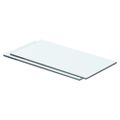 vidaXL Poličky 2 ks panel z priehľadného skla 40x15 cm