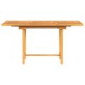 vidaXL Predlžovací záhradný stôl 110-160x80x75 cm masívny teak