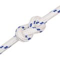 vidaXL Lodné lano biele 20 mm 25 m polypropylén