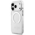 Obal Guess Metal Outline MagSafe pre iPhone 17 Pro strieborný