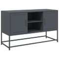 vidaXL TV skrinka antracitová 100,5x39x60,5 cm oceľ