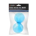 Dvojitá masážna lopta HMS BLC02 modrá - Lacrosse Ball