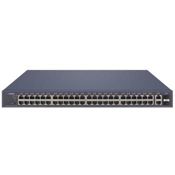 Hikvision DS-3E1552P-SI - Smart managed switch 48x Gb PoE + 2x Gb RJ45 + 2x SFP Uplink, 470W