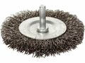 Kruhová kefa, O 100mm, vlnitý drôt S 0,3mm, stopka 6mm EXTOL-CRAFT