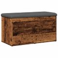 vidaXL Úložná lavica Old Wood 82x42x45 cm Konštrukčné drevo