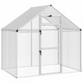 vidaXL Klietka pre vtákov Strieborná 181,5 x 112 x 173,5 cm