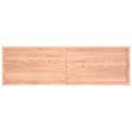 vidaXL Nástenná polica bledohnedá 200x60x(2-6) cm ošetrený masívny dub