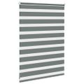 vidaXL Zebra roleta tmavošedá 100x100 cm šírka látky 95,9 cm polyester