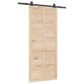 vidaXL Posuvné dvere 80 x 208 cm Borovicový masív Prírodná