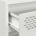 vidaXL Komoda biela 68x39x73,5 cm oceľ valcovaná za studena