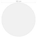 vidaXL Chránič na stôl, matný Ø 90 cm, 2 mm, PVC
