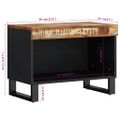 vidaXL TV skrinka 60x33x43,5 cm masívne recyklované drevo