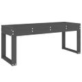 vidaXL Záhradná lavica sivá 110x38x45 cm masívna borovica