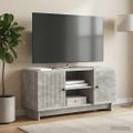 vidaXL TV skrinka 102 x 34,5 x 50 cm Betónovo sivá Kompozitné drevo