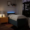 vidaXL Boxspring posteľ s matracom modrá 100x200 cm látka