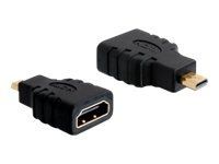 HDMI adaptér - 19-pinový micro HDMI typ D samec na HDMI samica