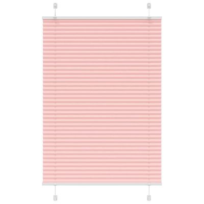 vidaXL Plisovaná roleta ružová 85x100 cm šírka látky 84,4 cm polyester