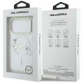 Puzdro Karl Lagerfeld pre iPhone 17 Pro 6,3" IML Choupettes Karl Script Logo MagSafe priehľadné