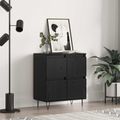 vidaXL Servírovacia skriňa Čierny dub 60 x 35 x 70 cm