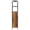 vidaXL Highboard Staré drevo 40 x 33 x 161 cm Kompozitné drevo