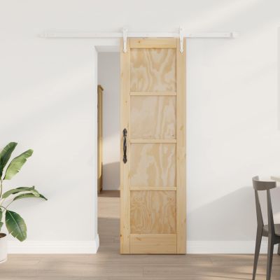 vidaXL Posuvné dvere ORKDAL Prírodná a biela 61 x 198,5 cm
