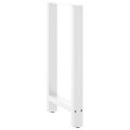vidaXL Nohy barového stola, biele, 2 ks, 40 x (90-91) cm, oceľové